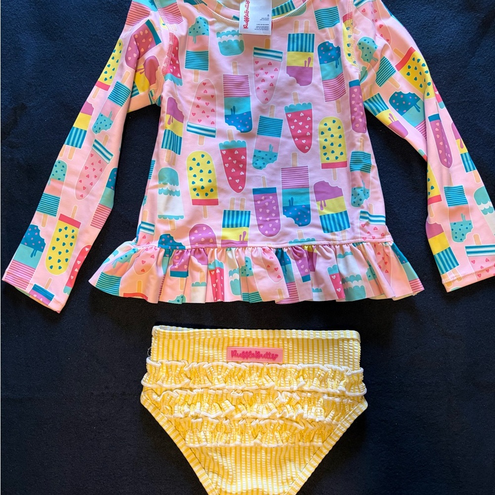 Ruffle Butts Girl Guard Bathing Suit